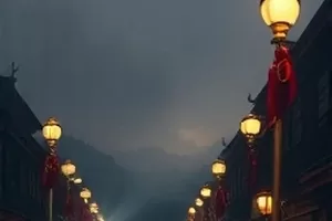 自然纪录片《一条河的四季》封面，同一条河湾在秋日的倒影